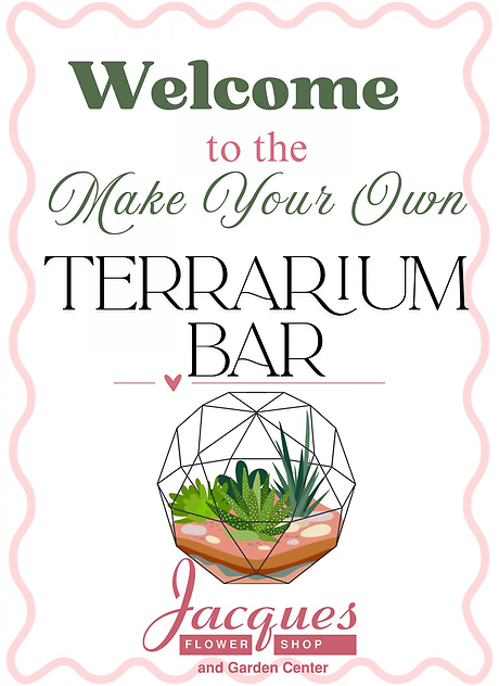 Make Your Own Terrarium Bar