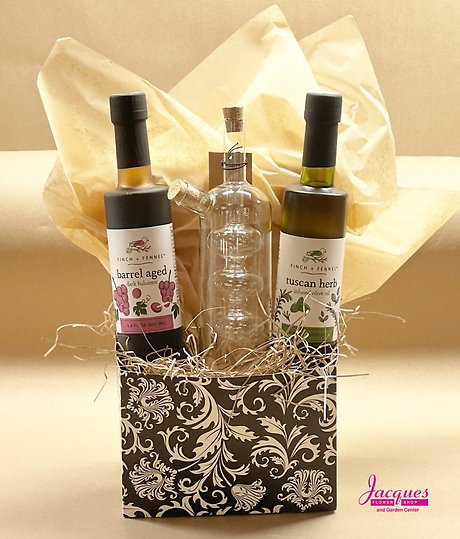 Gourmet Oil & Vinegar Gift Set with Cruet