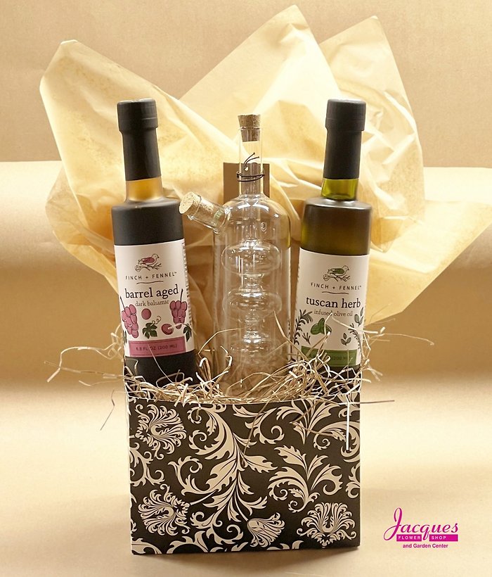Gourmet Oil & Vinegar Gift Set with Cruet