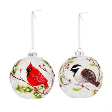 JQ Home for the Holidays Glass LED Ornament