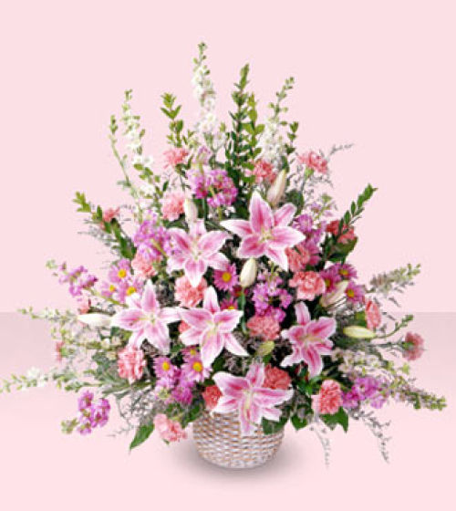 11E Leaf & Petals Basket