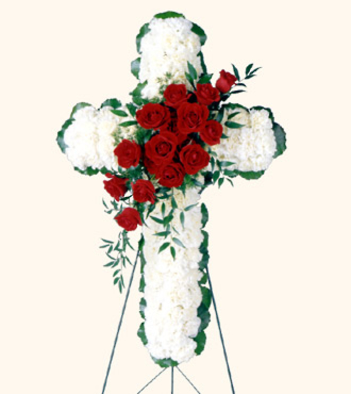 5D Floral Cross Arrangement