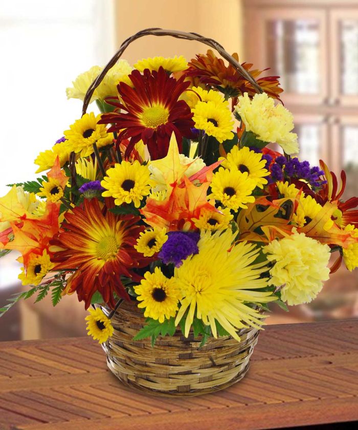 JHT142 Harvest Basket Bouquet
