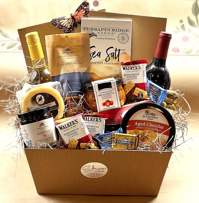 Wine & Cheese Gourmet Basket