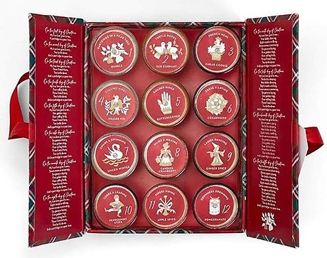 12 Days of Christmas Votive Candles