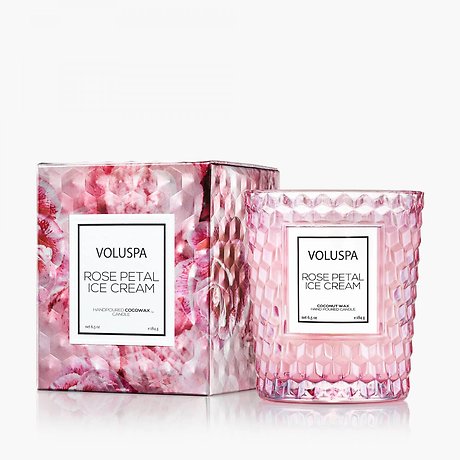Voluspa Rose Petal Ice Cream Classic Jar