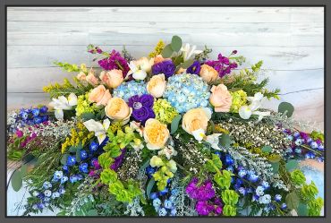 English Garden Casket Spray