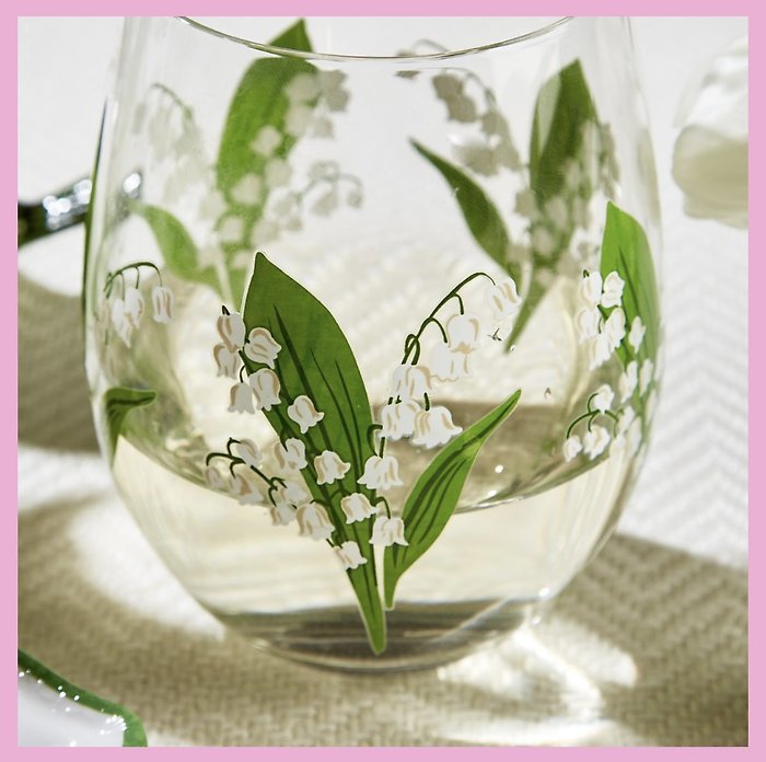 Lily of the Valley Wine Tumbler