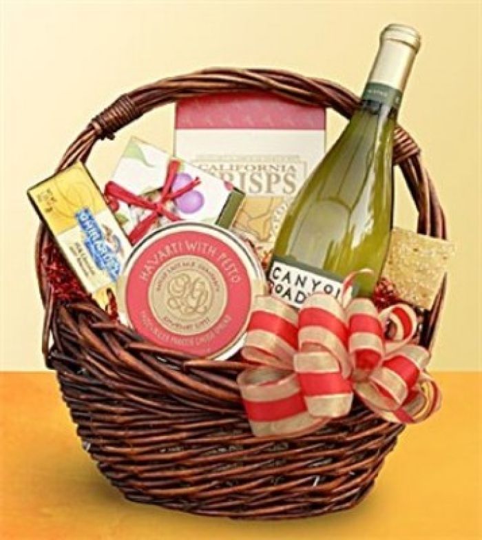 JQ Wine and Cheese Gift Basket